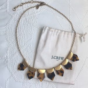 J. Crew tortoise shell statement necklace